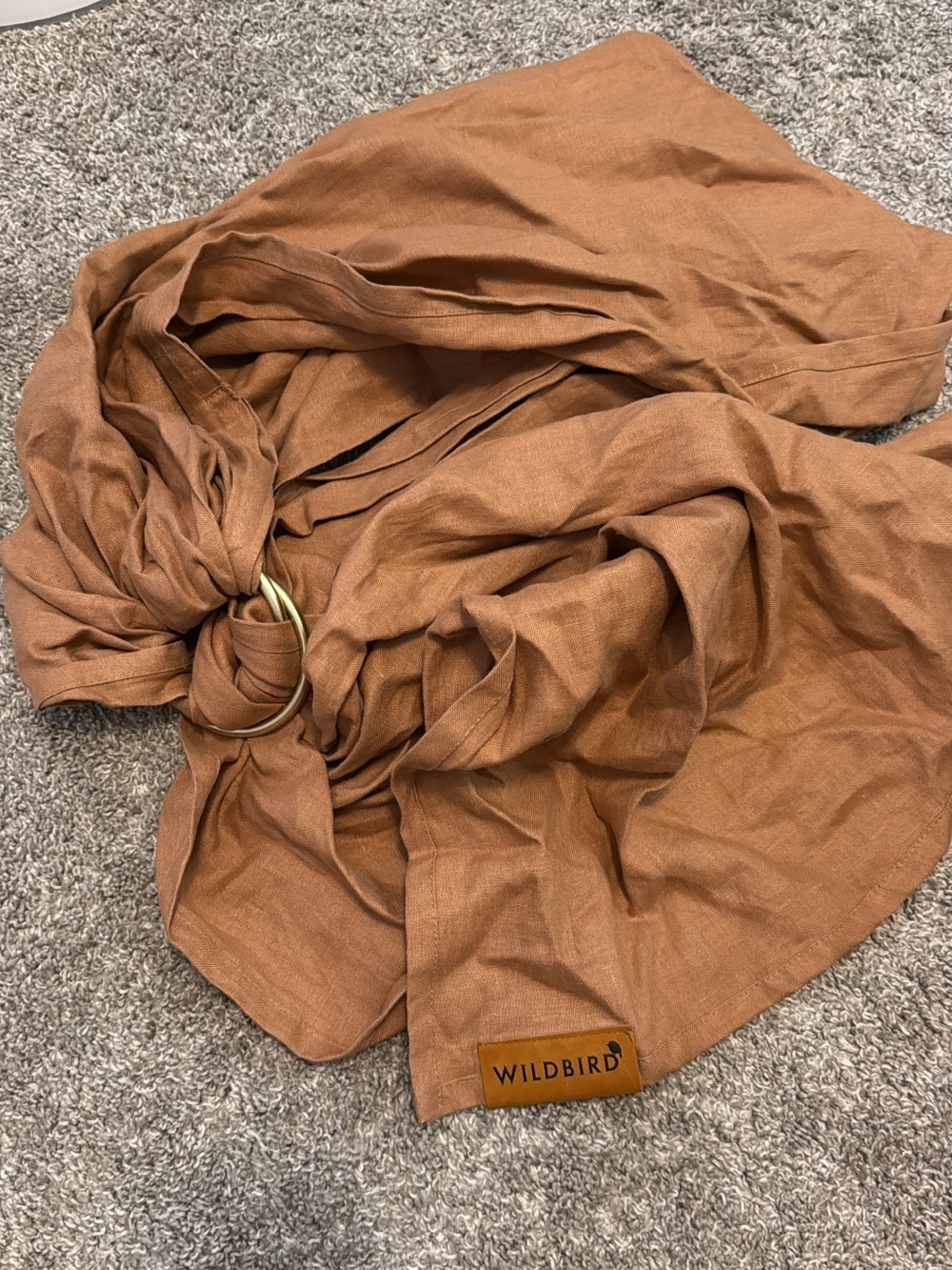 WildBird Rust Tan Ring Sling with Metal Rings